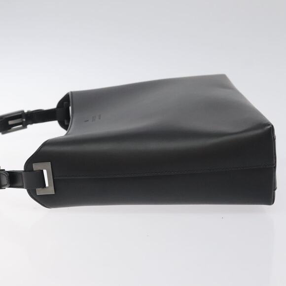 GUCCI Shoulder Bag Leather Black Silver - Picture 5 of 13